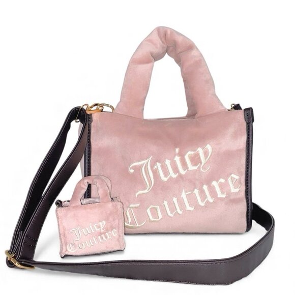 Juicy Couture Better Together Pink Mini Tote Bag w/ Matching Purse Hang Charm - Picture 6 of 11